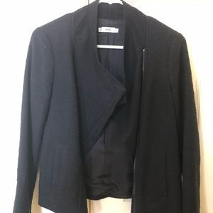 Vince black motor style jacket